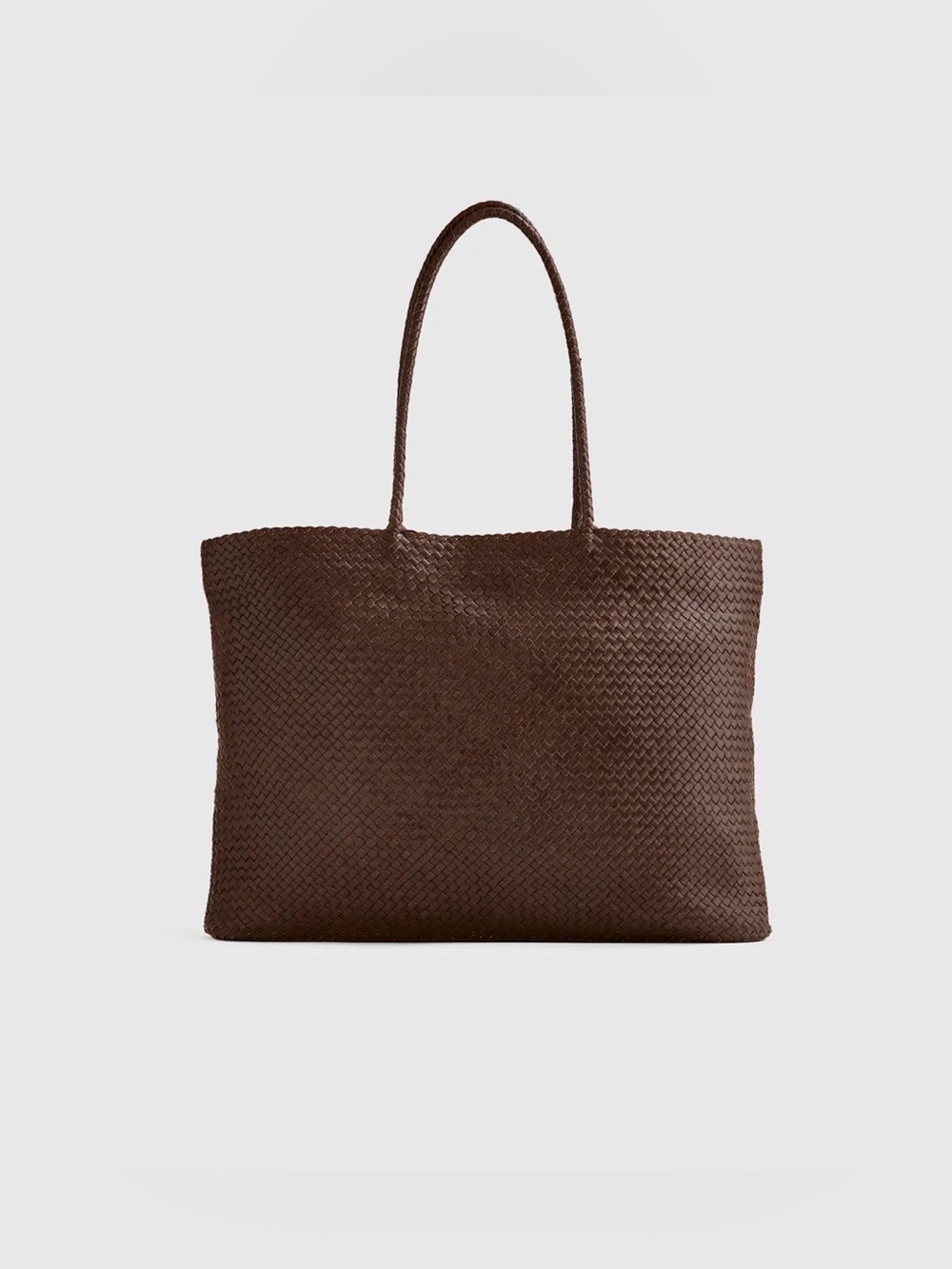 Quince Italian Leather Handwoven Tote